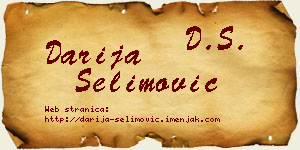 Darija Selimović vizit kartica